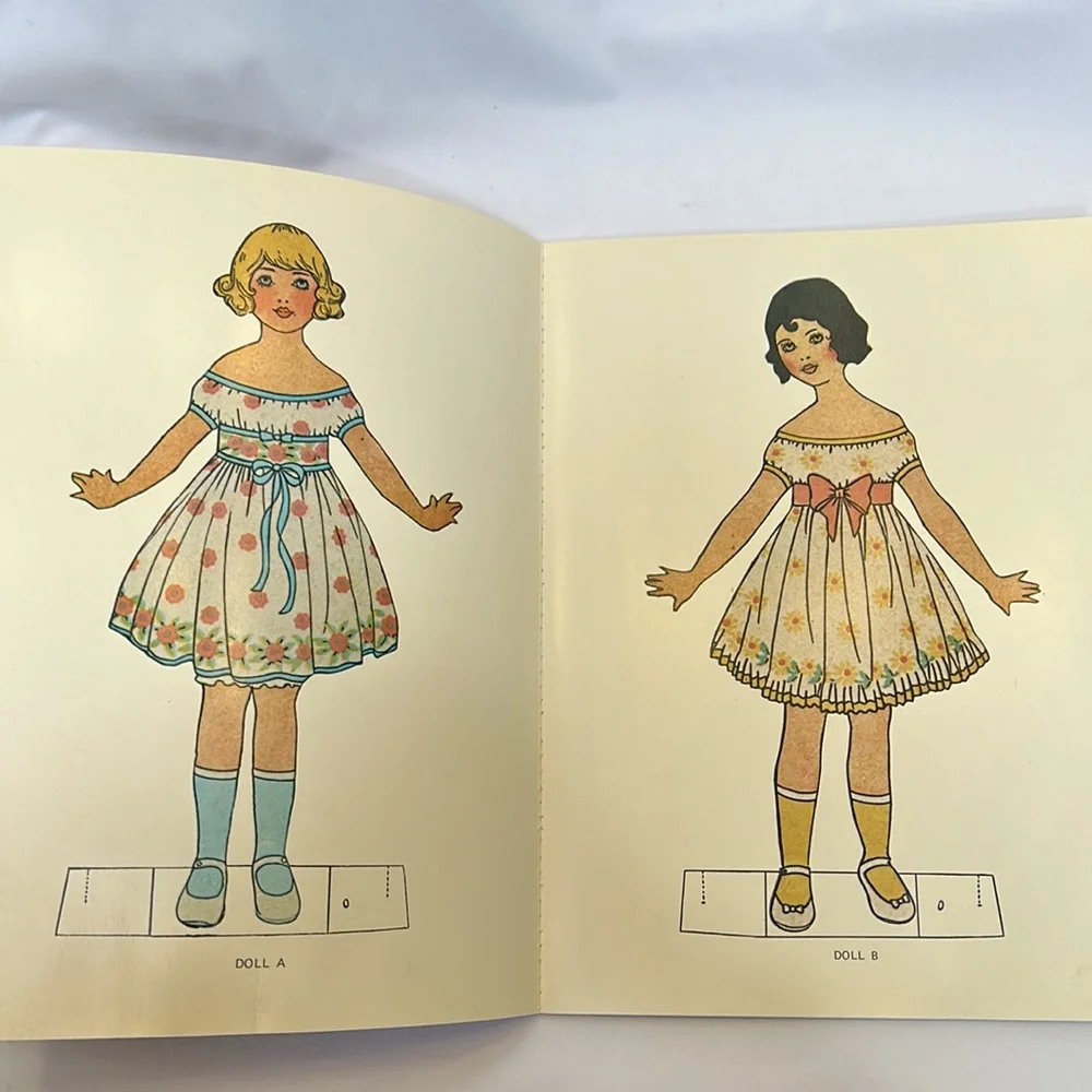 Set of 2 1983 Uncut Cut-out Paper Doll Books
